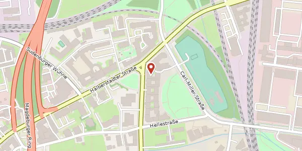 Karte der Umgebung von Leipziger Str. 69, 39112 Magdeburg