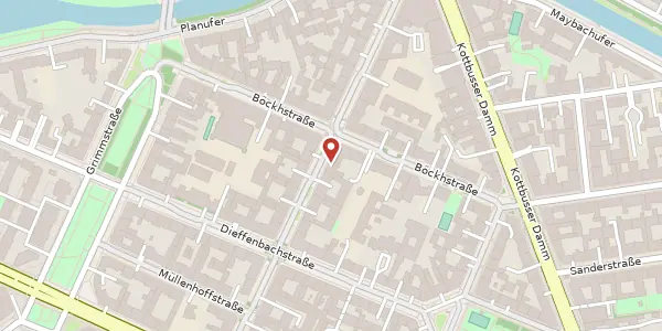Karte der Umgebung von Graefestraße 81, 10967 Berlin