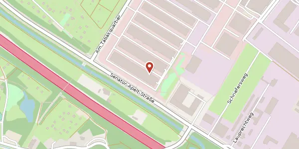 Karte der Umgebung von Am Tabakquartier 60, 28197 Bremen