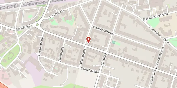 Karte der Umgebung von Großbeerenstr. 26, 14482 Potsdam