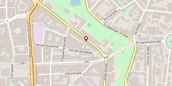 Karte der Umgebung von Seilerstraße 15, 60313 Frankfurt