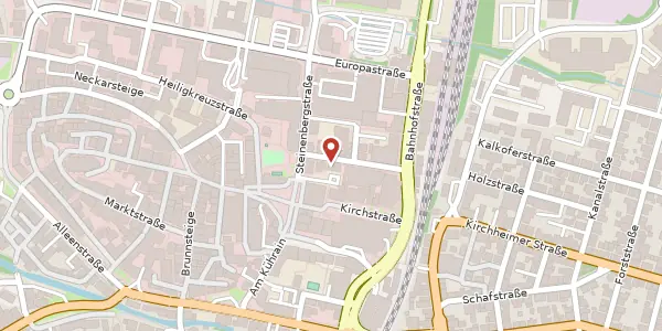 Karte der Umgebung von Uhlandstraße 6, 72622 Nürtingen