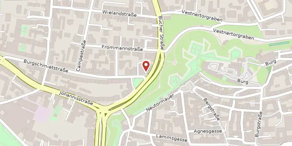 Karte der Umgebung von Burgschmietstraße 2, 90419 Nürnberg