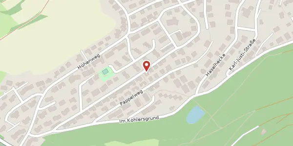 Karte der Umgebung von Lindenweg 15, 35041 Marburg
