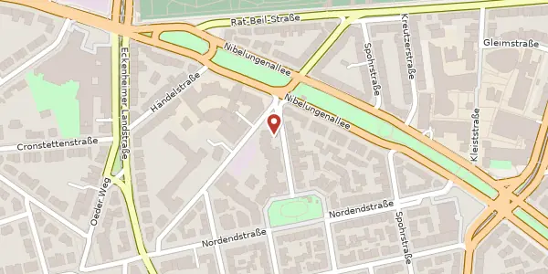 Karte der Umgebung von Brahmsstr. 11, 60318 Frankfurt
