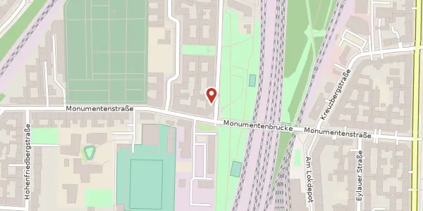 Karte der Umgebung von Bautzener Straße 19, 10829 Berlin