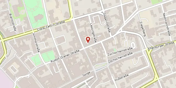 Karte der Umgebung von Laasener Straße 3, 07545 Gera