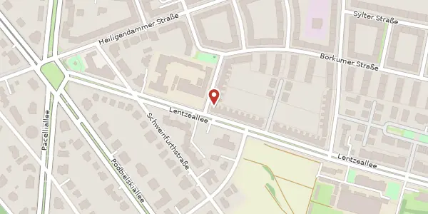 Karte der Umgebung von Misdroyer Straße 1, 14199 Berlin