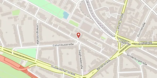 Karte der Umgebung von Schanzenstr. 40, 40549 Düsseldorf