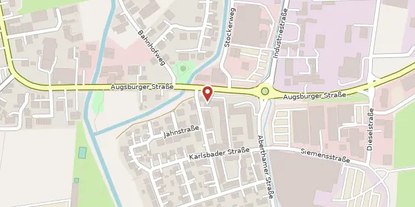 Karte der Umgebung von Augsburger Str. 46b, 89331 Burgau