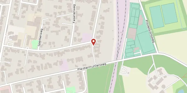Karte der Umgebung von Falkenhorst 4 a, 48155 Münster