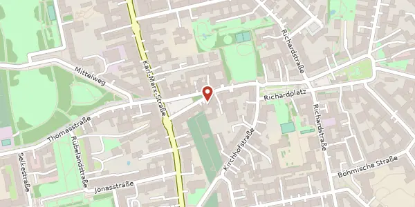 Karte der Umgebung von Karl-Marx-Platz 12, 12043 Berlin