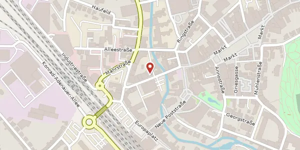 Karte der Umgebung von Bahnhofstraße 21, 53721 Siegburg