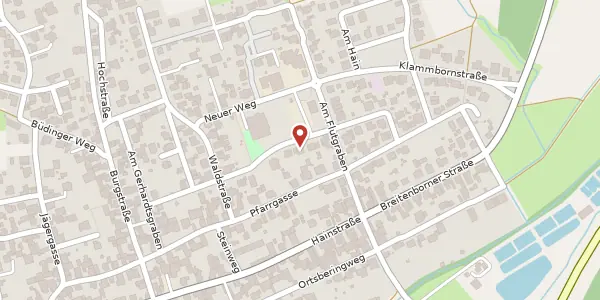 Karte der Umgebung von Weidenstr. 9, 63584 Gründau