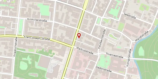 Karte der Umgebung von Leopoldstr. 48 / IV, 80802 München