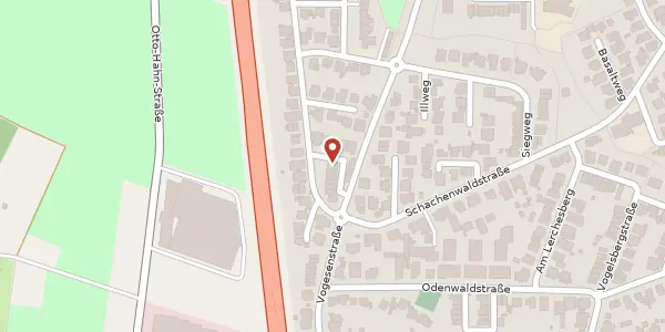 Karte der Umgebung von Ammelbachweg 1, 63456 Hanau