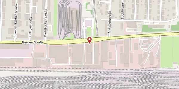 Karte der Umgebung von Riesaer Straße 70, 04328 Leipzig