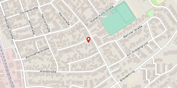 Karte der Umgebung von Babenhäuser Str. 107A, 63322 Rödermark