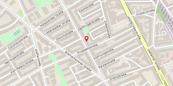 Karte der Umgebung von Vegesacker Str. 43, 28217 Bremen