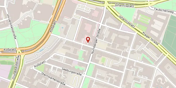 Karte der Umgebung von Goldschmidtstraße 13, 04103 Leipzig