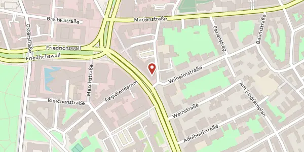 Karte der Umgebung von Hildesheimer Straße 15, 30169 Hannover