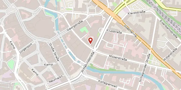 Karte der Umgebung von Möserstr. 8, 49074 Osnabrück