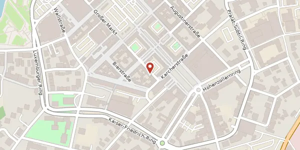 Karte der Umgebung von Weißkreuzstraße 11 - 12, 66740 Saarlouis