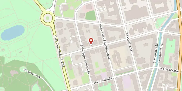 Karte der Umgebung von Mozartstraße 10, 04107 Leipzig