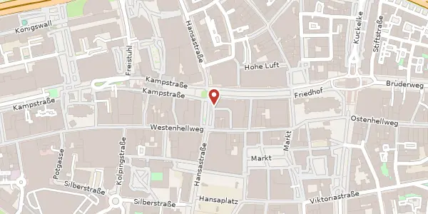 Karte der Umgebung von Hansastr. 44, 44137 Dortmund