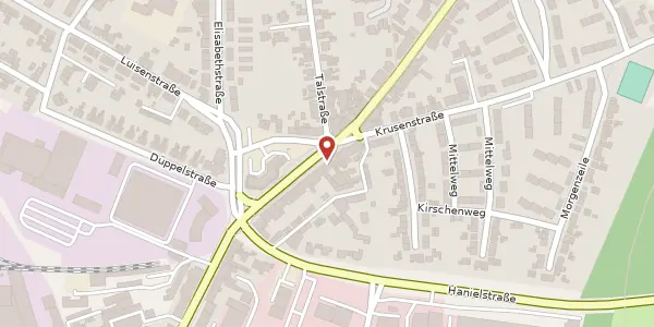 Karte der Umgebung von Hünxer Str. 192, 46537 Dinslaken