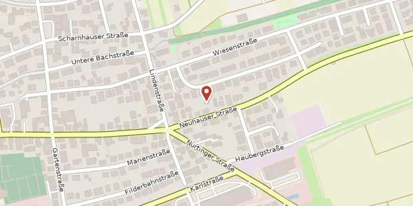 Karte der Umgebung von Neuhäuserstraße 11/1, 70794 Filderstadt