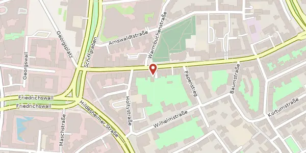 Karte der Umgebung von Marienstraße 18, 30171 Hannover