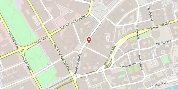Karte der Umgebung von Bethmannstr. 58, 60311 Frankfurt