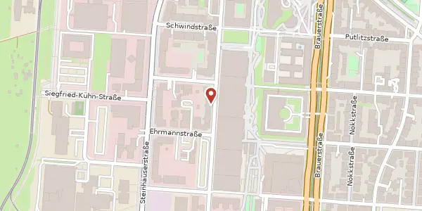 Karte der Umgebung von Lorenzstraße 20, 76135 Karlsruhe