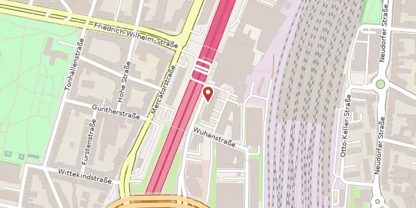 Karte der Umgebung von Zum Portsmouthplatz 6, 47051 Duisburg