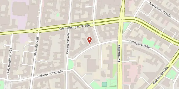 Karte der Umgebung von Schaperstraße 18, 10719 Berlin
