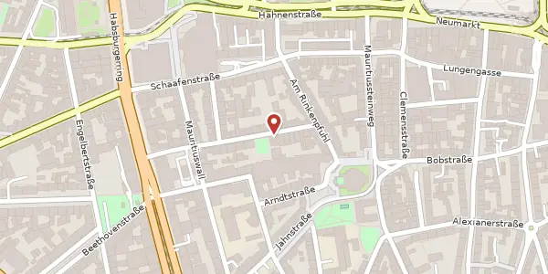 Karte der Umgebung von Rubensstr. 15, 50676 Köln