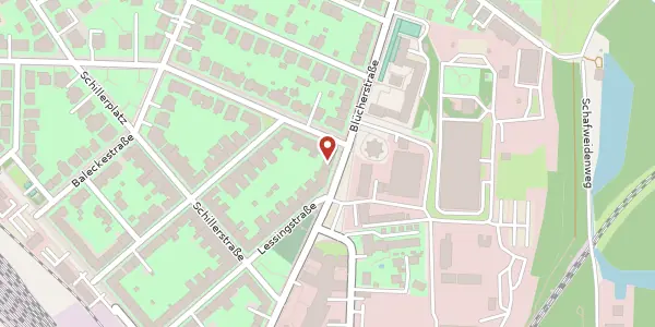 Karte der Umgebung von Blücherstraße 57, 18055 Rostock