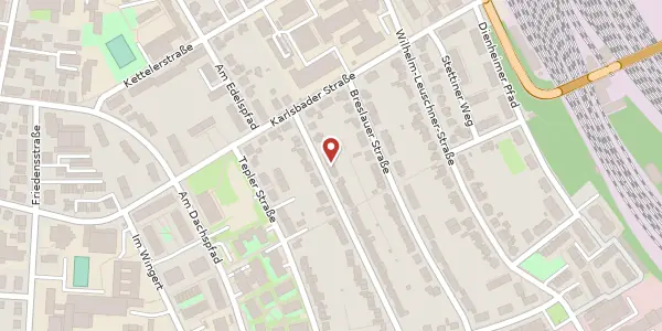 Karte der Umgebung von Danziger Str. 14, 61169 Friedberg