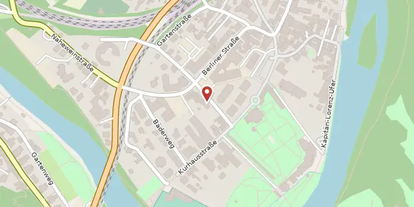 Karte der Umgebung von Rheingrafenstraße 5, Stadtte, 55583 Bad Kreuznach