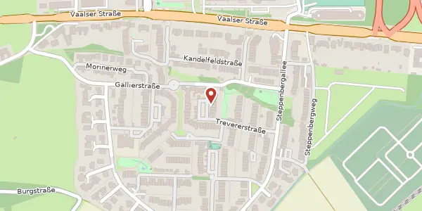 Karte der Umgebung von Trevererstr. 46, 52074 Aachen