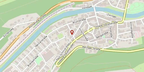 Karte der Umgebung von Mühlstraße 5, 72172 Sulz