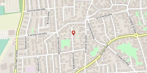 Karte der Umgebung von Schwabstraße 34, 70734 Fellbach