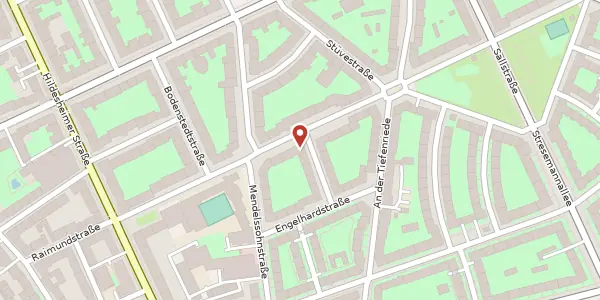 Karte der Umgebung von Böhmerstraße 28, 30173 Hannover