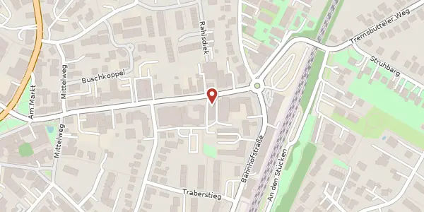 Karte der Umgebung von Rathausstraße 28, 22941 Bargteheide
