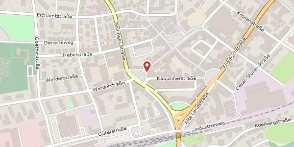 Karte der Umgebung von Oberrheinplatz 5, 79618 Rheinfelden (Baden)