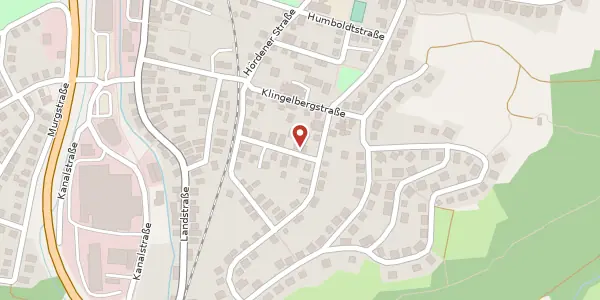 Karte der Umgebung von Geranienstraße 5, 76571 Gaggenau