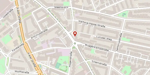 Karte der Umgebung von Högenstraße 50, 22527 Hamburg