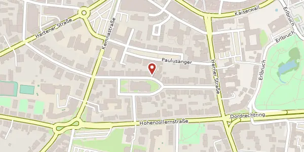 Karte der Umgebung von Paulusstr. 24 a, 45657 Recklinghausen