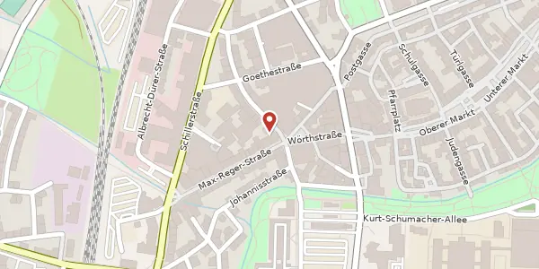 Karte der Umgebung von Max-Reger-Str. 2a, 92637 Weiden